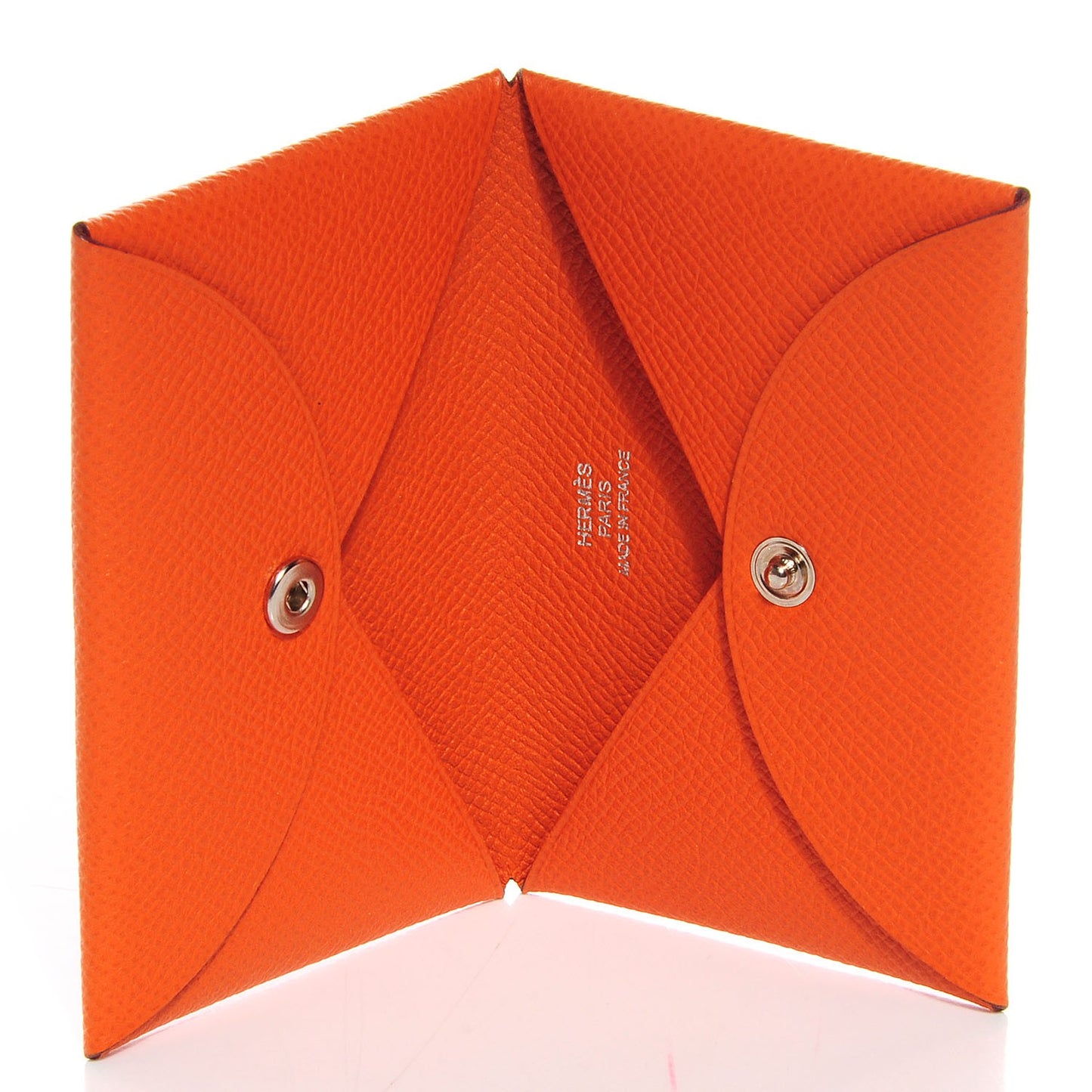 Epsom Calvi Card Case Orange