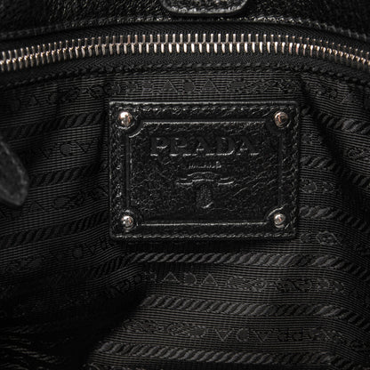 Prada Cervo Lux Tote Nero Black 6 of 7