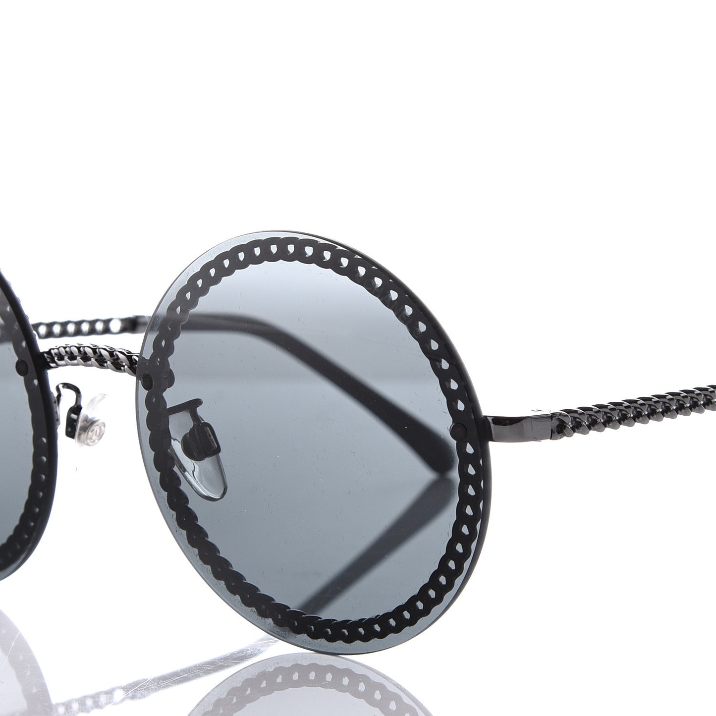 Round Chain Sunglasses 4245 Gold