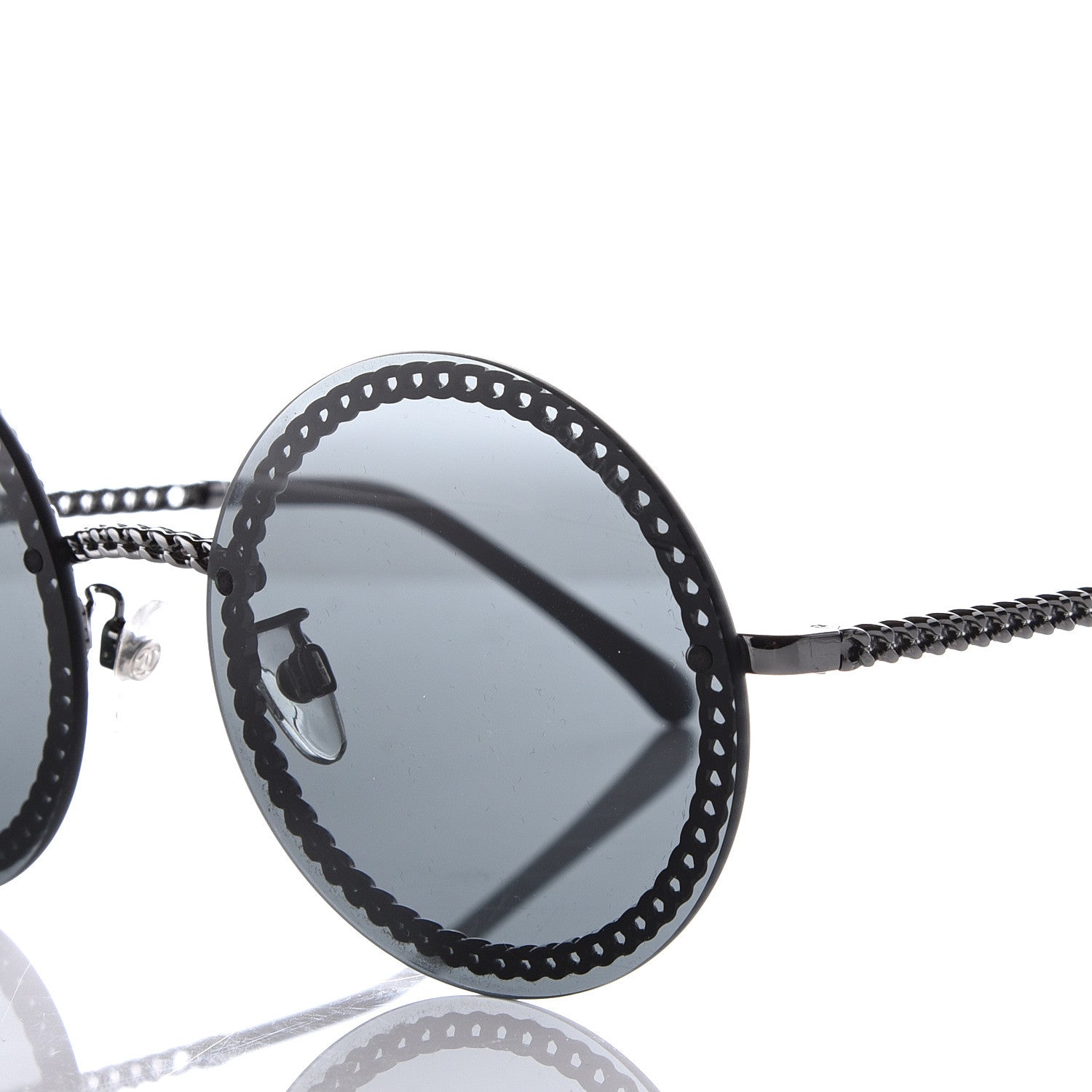 Chanel Round Chain Sunglasses 4245 Gold 8 of 14