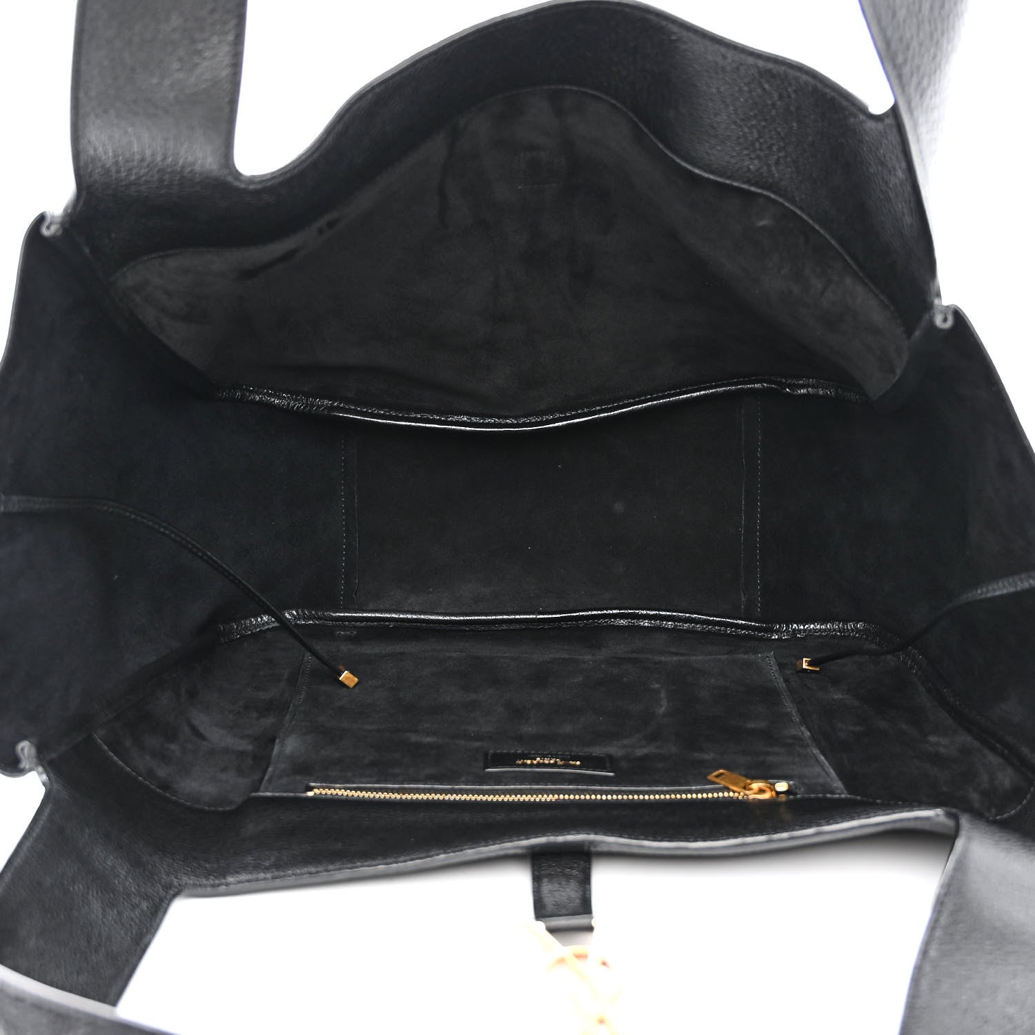 Saint Laurent Grained Deerskin Bea Tote Black 5 of 10