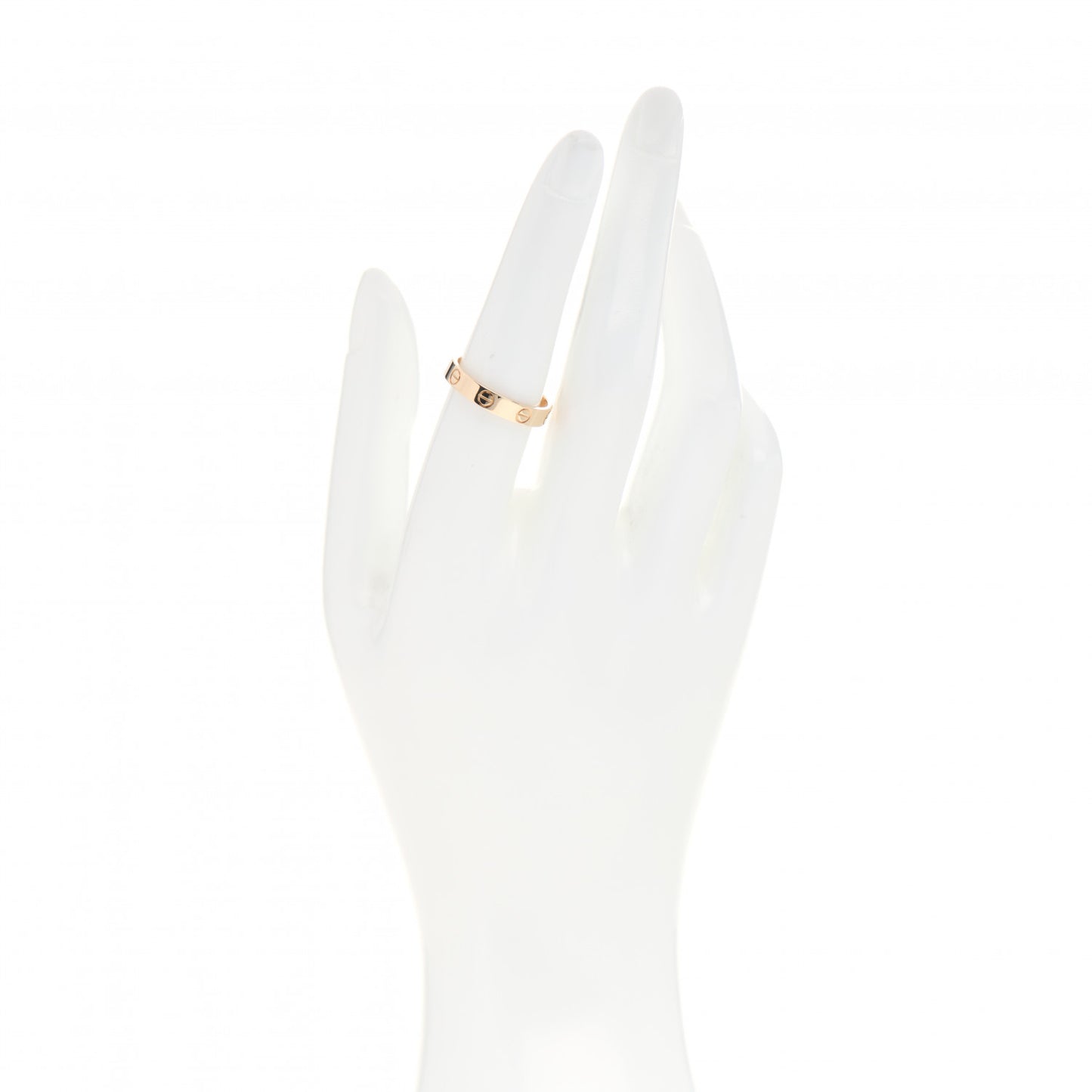 18K Yellow Gold 3.5mm LOVE Wedding Band Ring 55 7.25