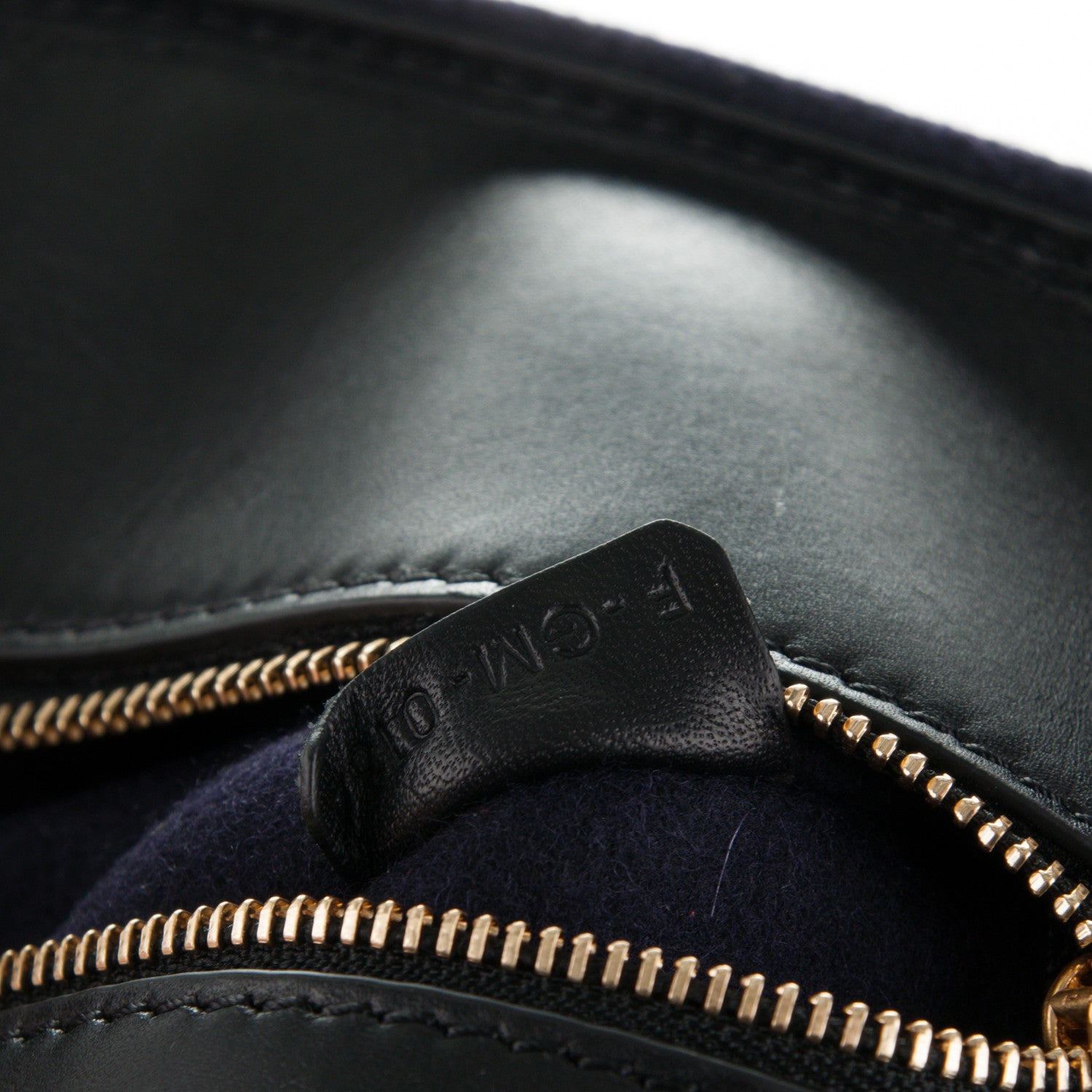 Celine Felt Calfskin Small Tie Knot Tote Navy 7 of 7
