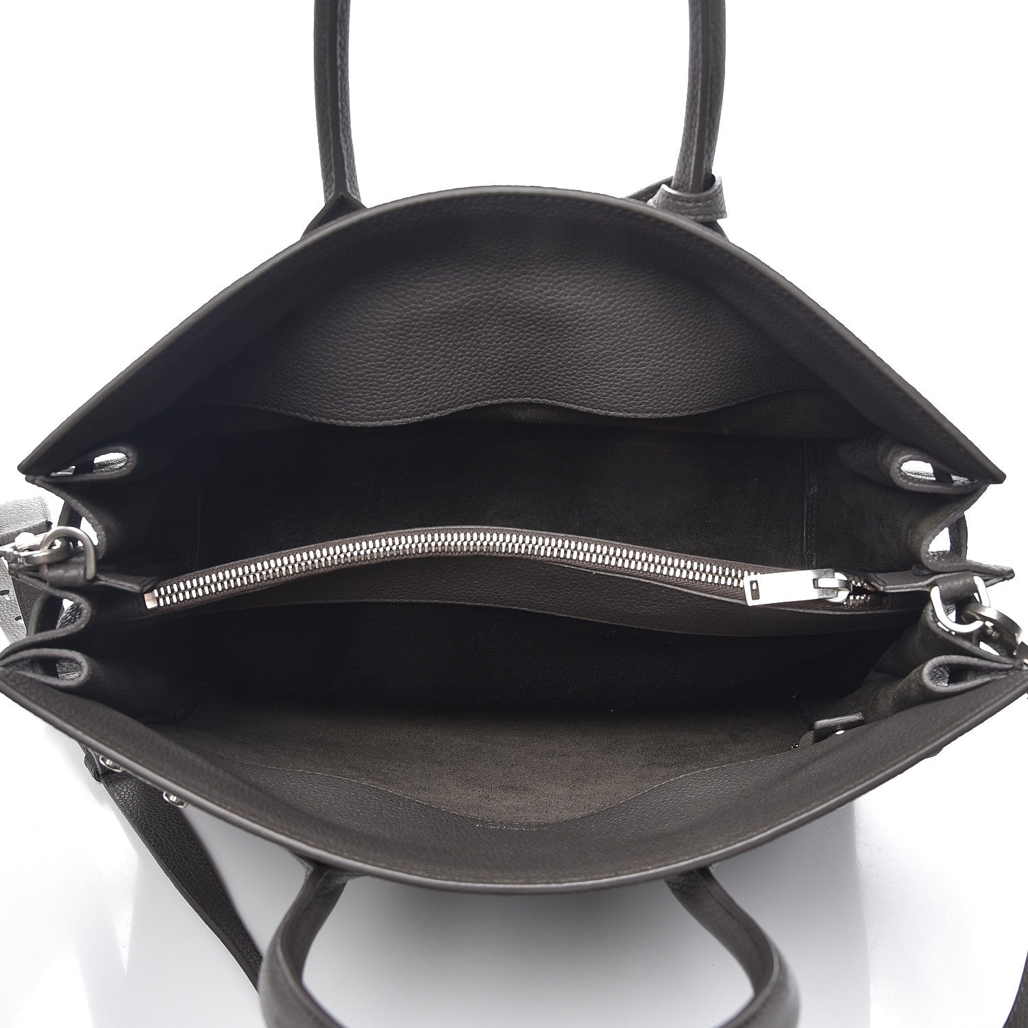 Saint Laurent Grained Calfskin Small Supple Sac De Jour Fog 6 of 8