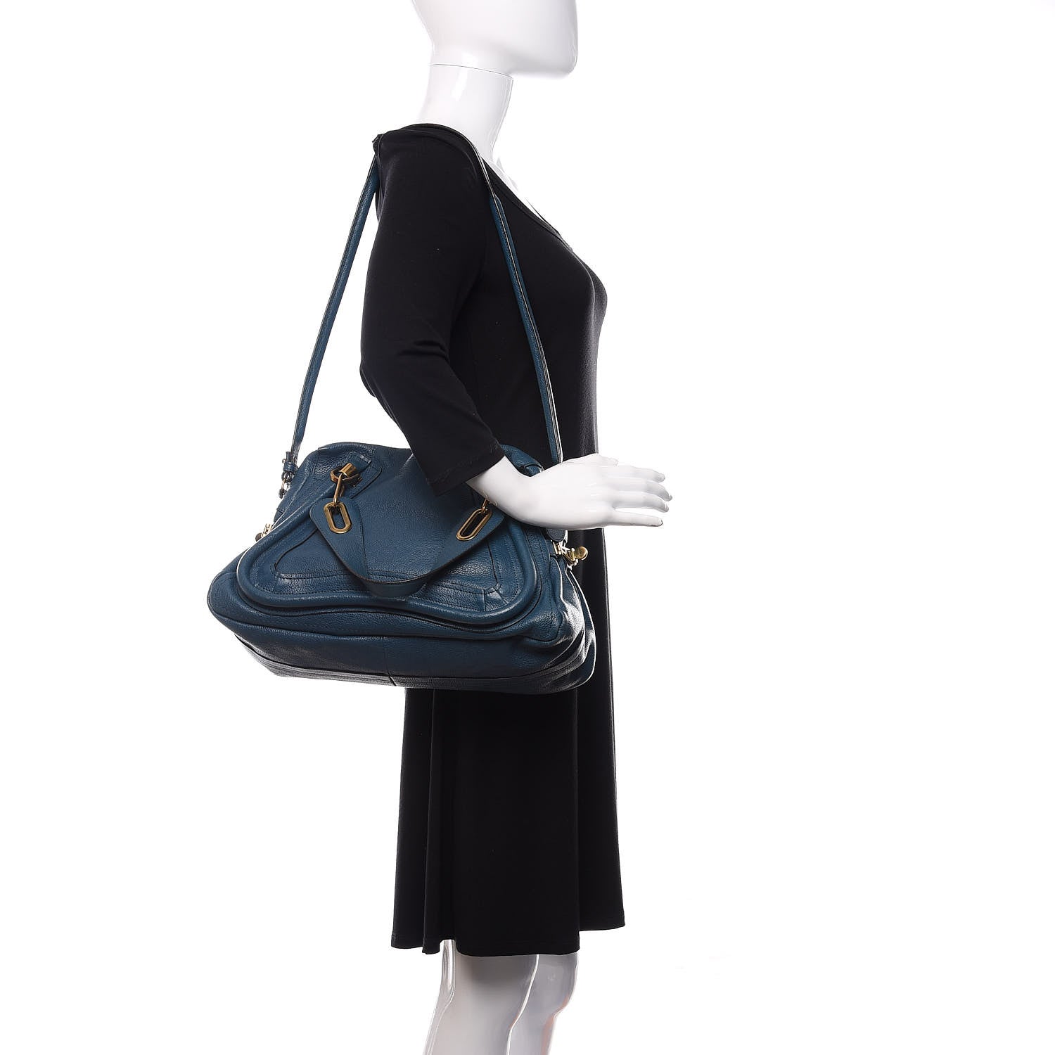 Chloe Calfskin Medium Paraty Scuba Blue 2 of 16
