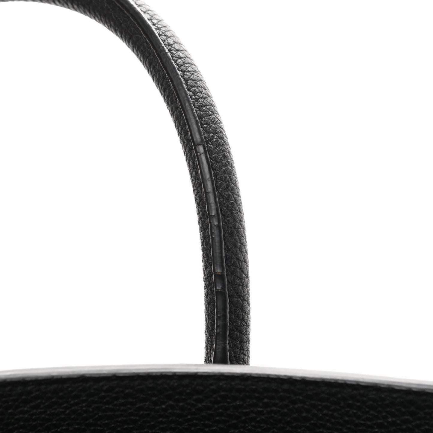 Grained Calfskin Large Souple Sac De Jour Black