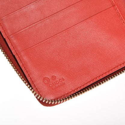 Gucci Guccissima Zip Around Travel Wallet Red 7 of 8