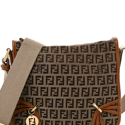 Fendi Zucchino Crossbody Messenger Panna Cuoio 7 of 16