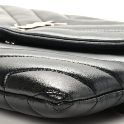 Saint Laurent Calfskin Y Quilted Monogram Loulou Flap Bag Black 10 of 10