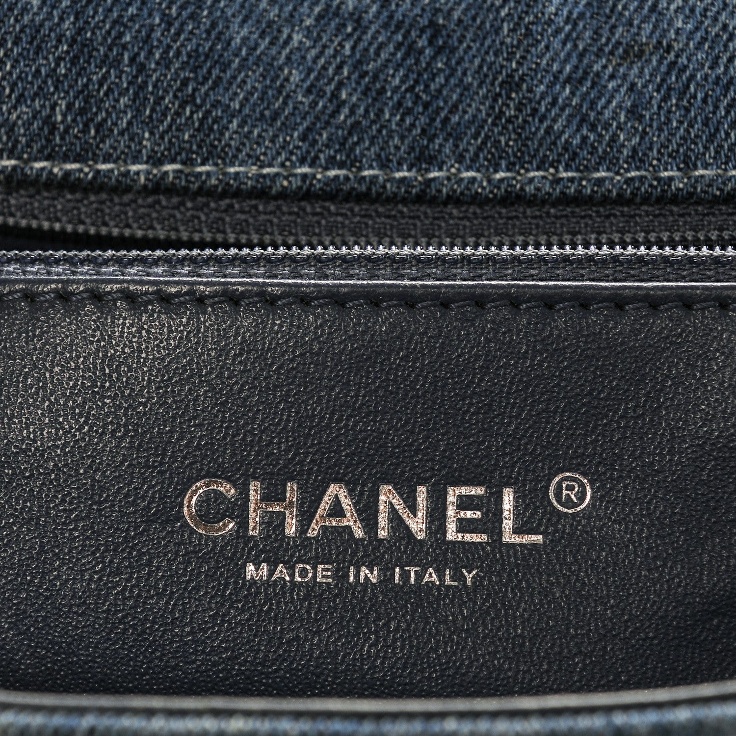 Chanel Denim Quilted Large Boy Flap Blue 6 of 6