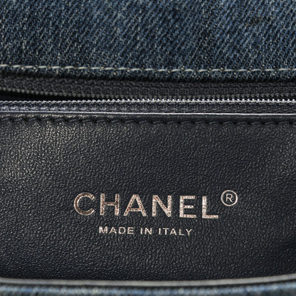 Chanel Denim Quilted Large Boy Flap Blue 6 of 6