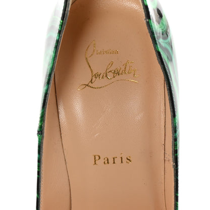 Christian Louboutin Patent Malachite So Kate 120 Pumps 40 Vert 8 of 8