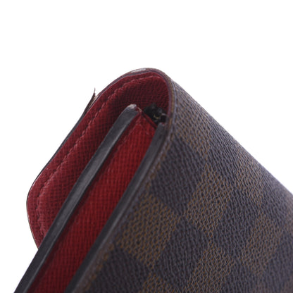 Louis Vuitton Damier Ebene Emilie Wallet Red 12 of 12