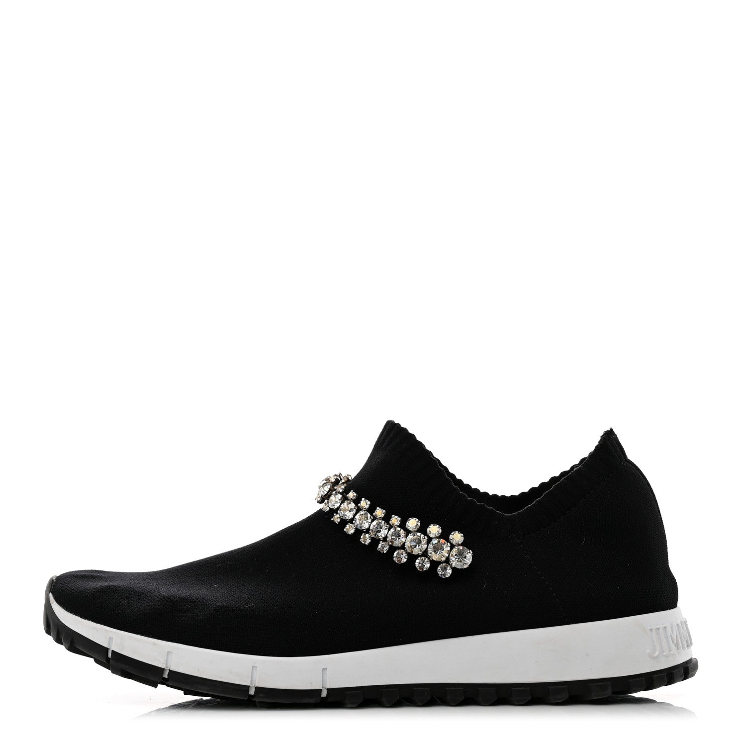Jimmy Choo Knit Crystal Verona Sneaker 9 Black 1 of 7