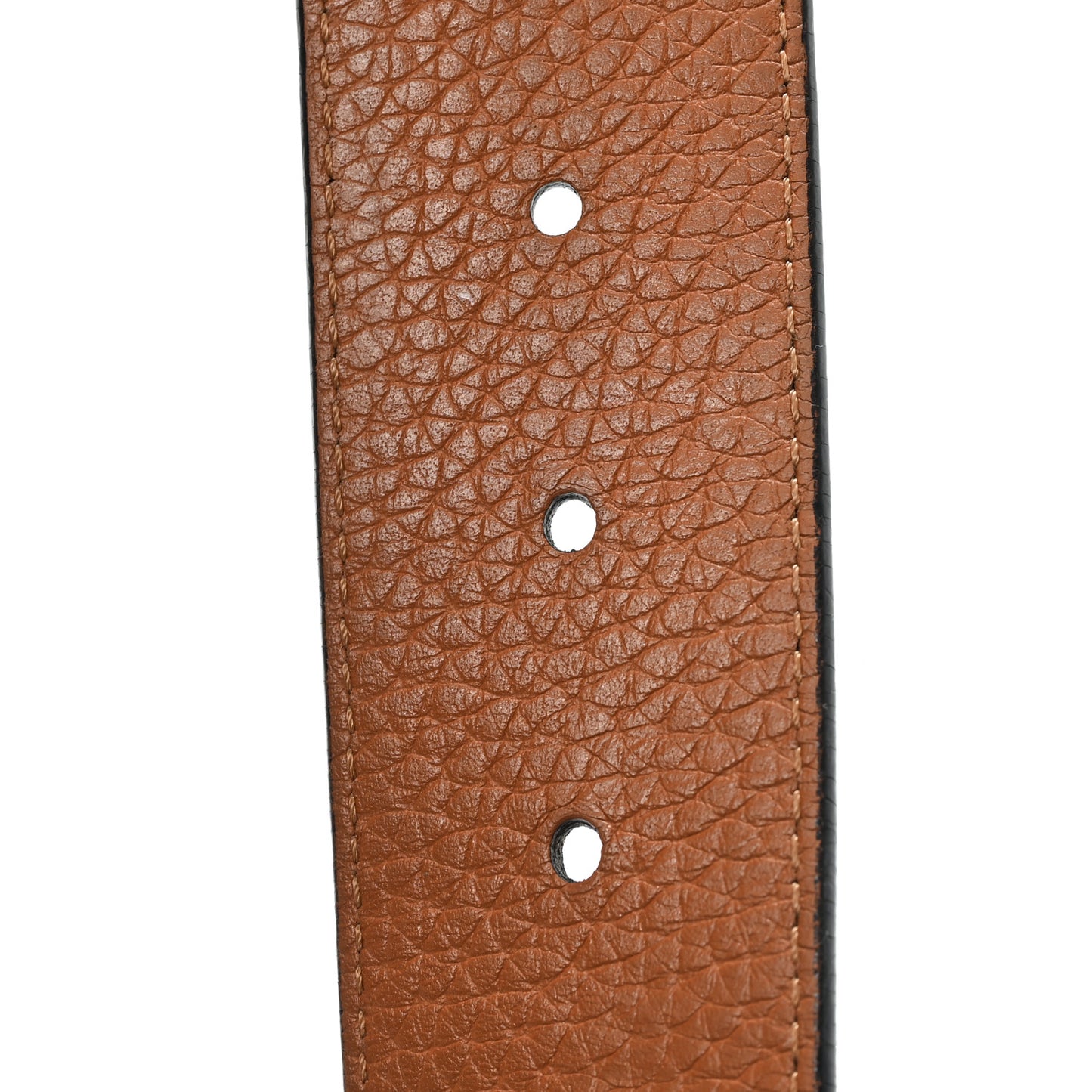 Taurillon Calfskin 30mm LV Initiales Reversible Belt 95 38 Black