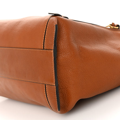 Chloe Smooth Calfskin Medium Milo Shopping Tote Caramel 9 of 10