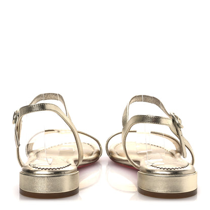 Christian Louboutin Metallic Nappa 85mm Mules 40 Gold 39 Gold 6 of 9
