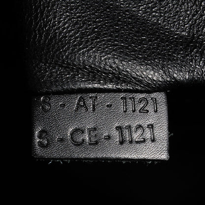 Celine Linen Leopard Printed Mini Luggage Black 7 of 8