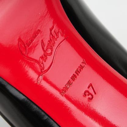 Christian Louboutin Jazz Calf New Simple 120 Pumps 37 Black 6 of 7