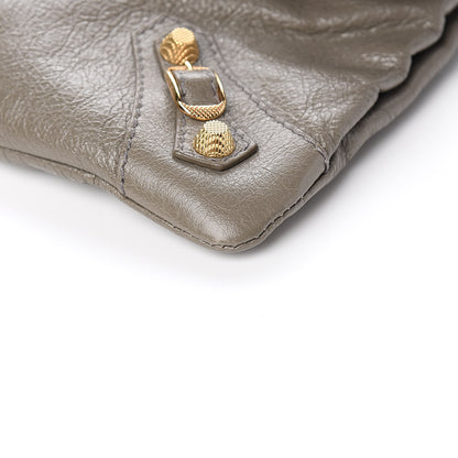 Balenciaga Agneau Giant 12 Gold Hardware Envelope Strap Clutch Beige Liege 9 of 10