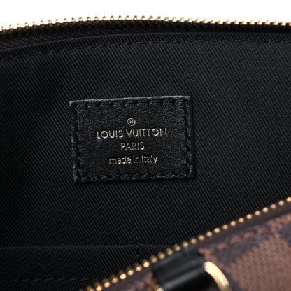 Louis Vuitton Damier Ebene Odeon Tote MM Black 6 of 9