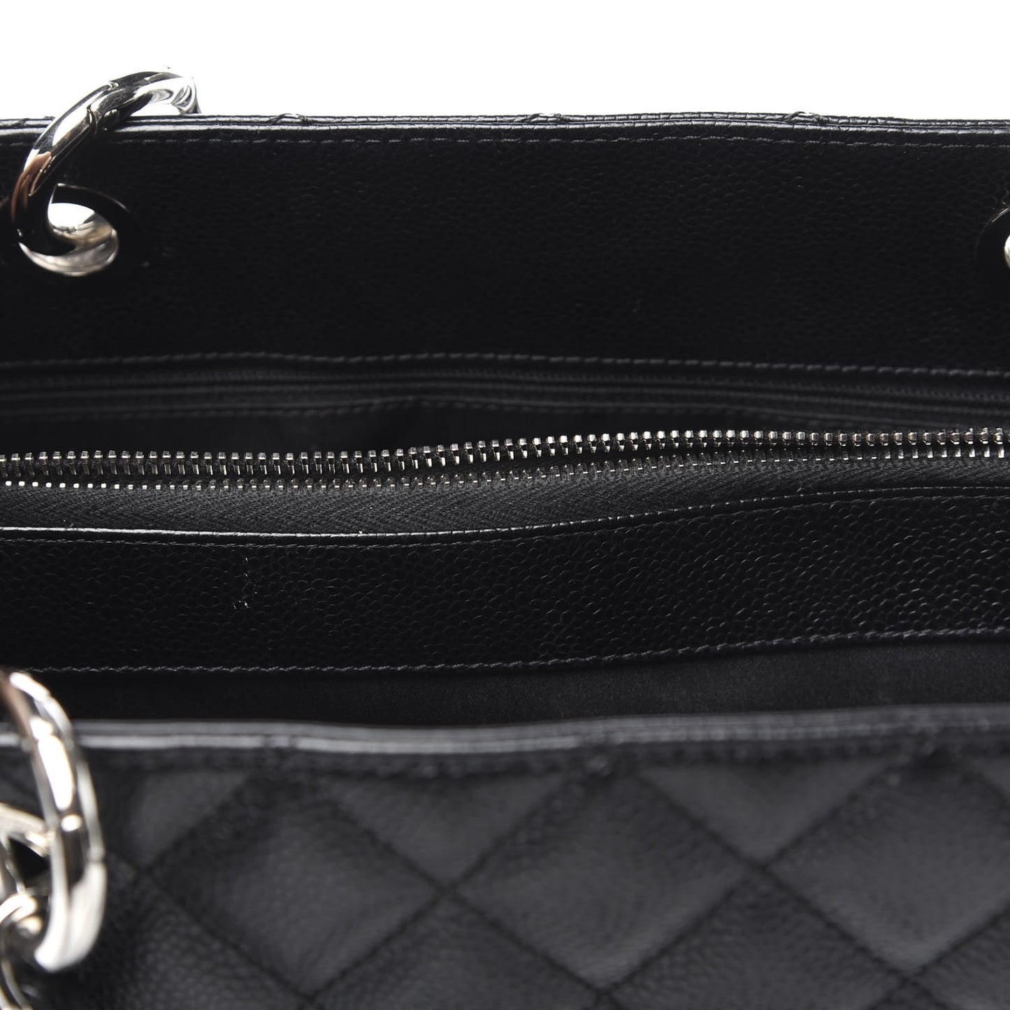 Caviar Quilted Grand Shopping Tote GST Black