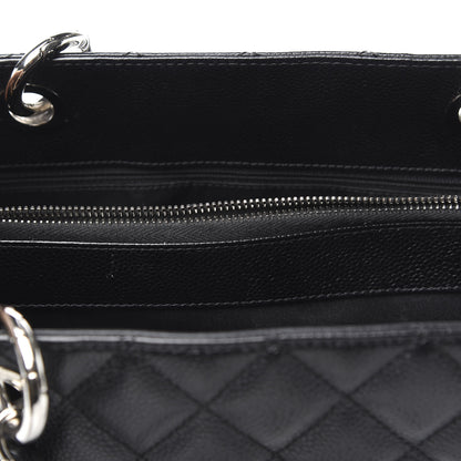 Chanel Caviar Quilted Grand Shopping Tote GST Black 12 of 13