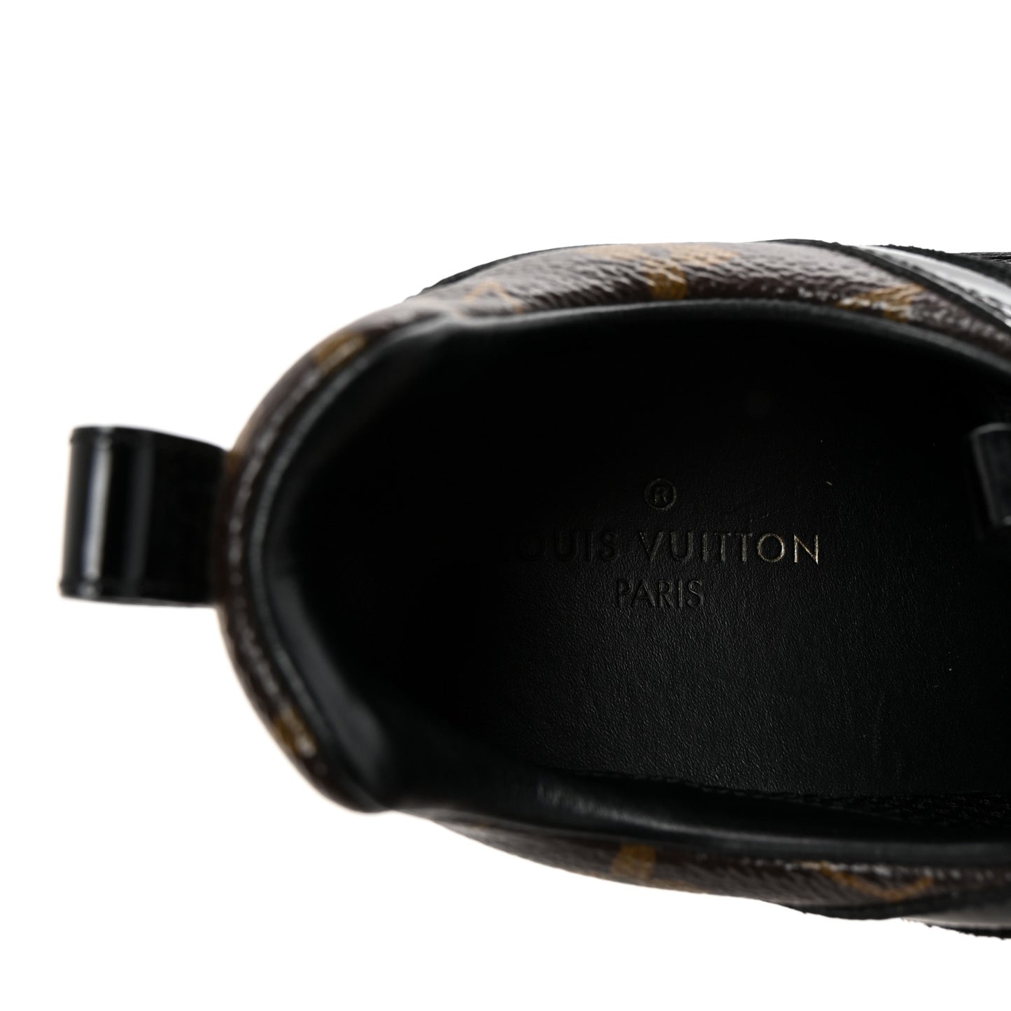 Suede Monogram Run Away Sneakers 38 Black