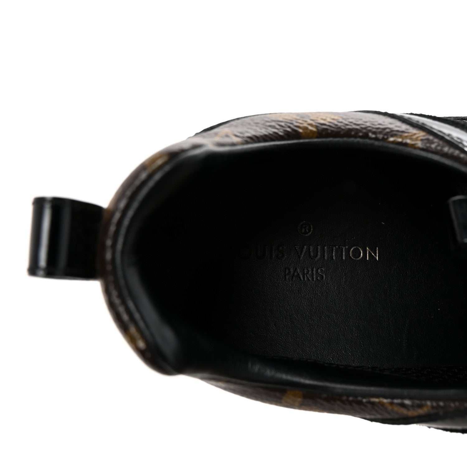Louis Vuitton Suede Monogram Run Away Sneakers 38 Black 8 of 9