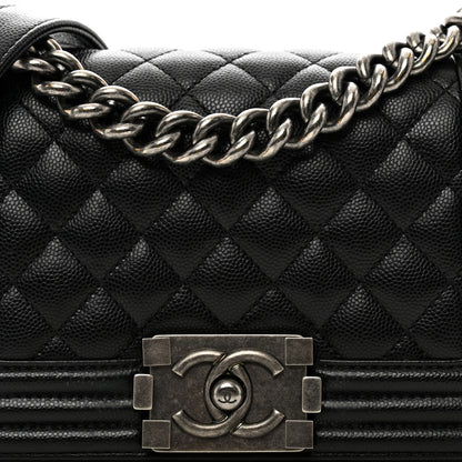 Chanel Caviar Quilted Small Boy Flap Black 5 of 10