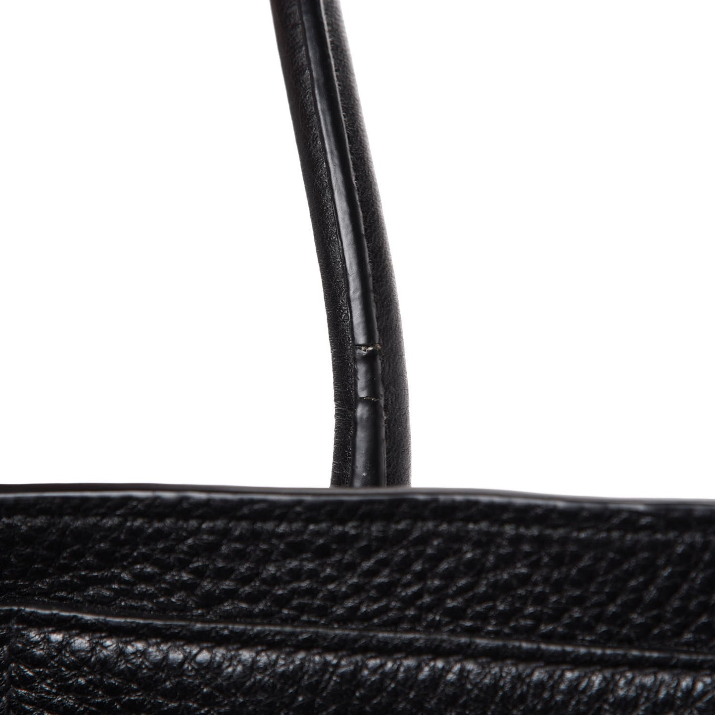 Vitello Daino Side Zip Tote Black