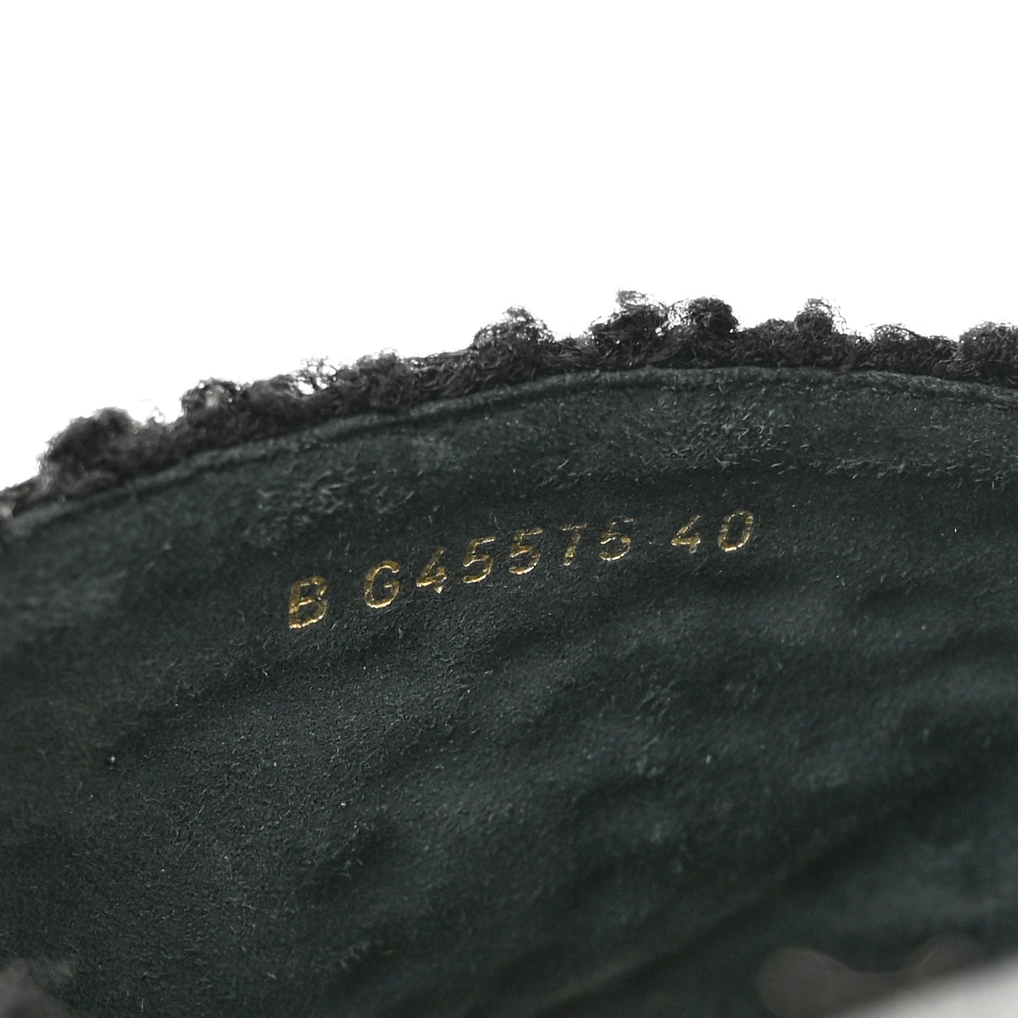 Fabric Pearl Cork CC Slip On Sandals 40 Black