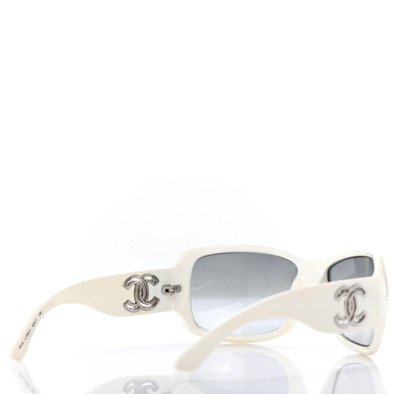 Chanel CC Sunglasses 6018 White 4 of 7