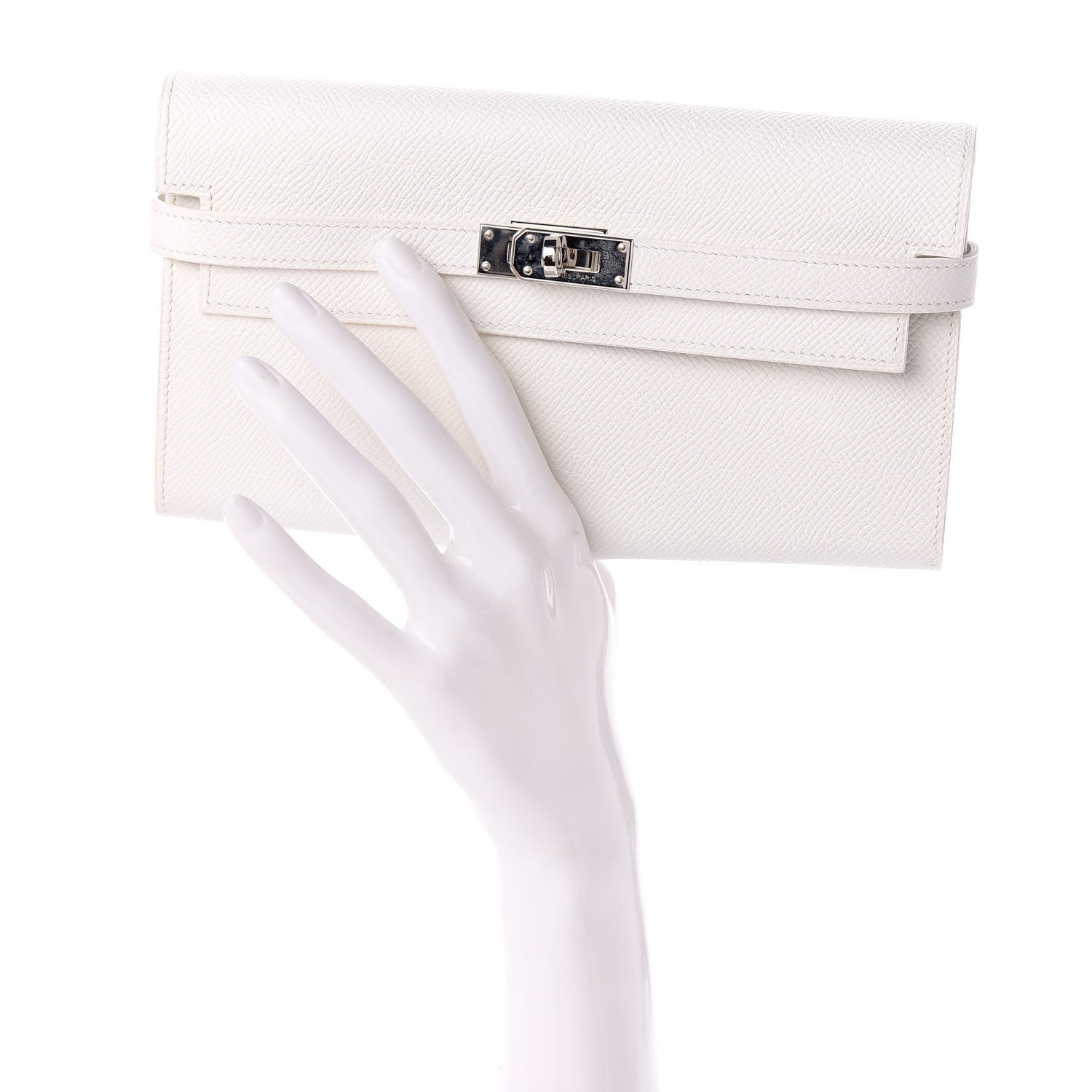 Hermes Epsom Kelly Longue Wallet White 2 of 6