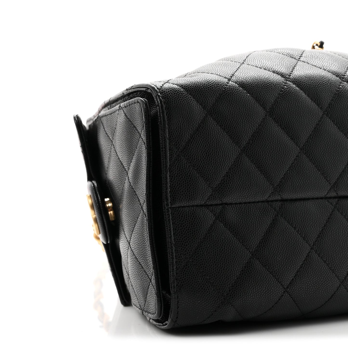 Caviar Quilted Small Chanel 25 Handbag Black