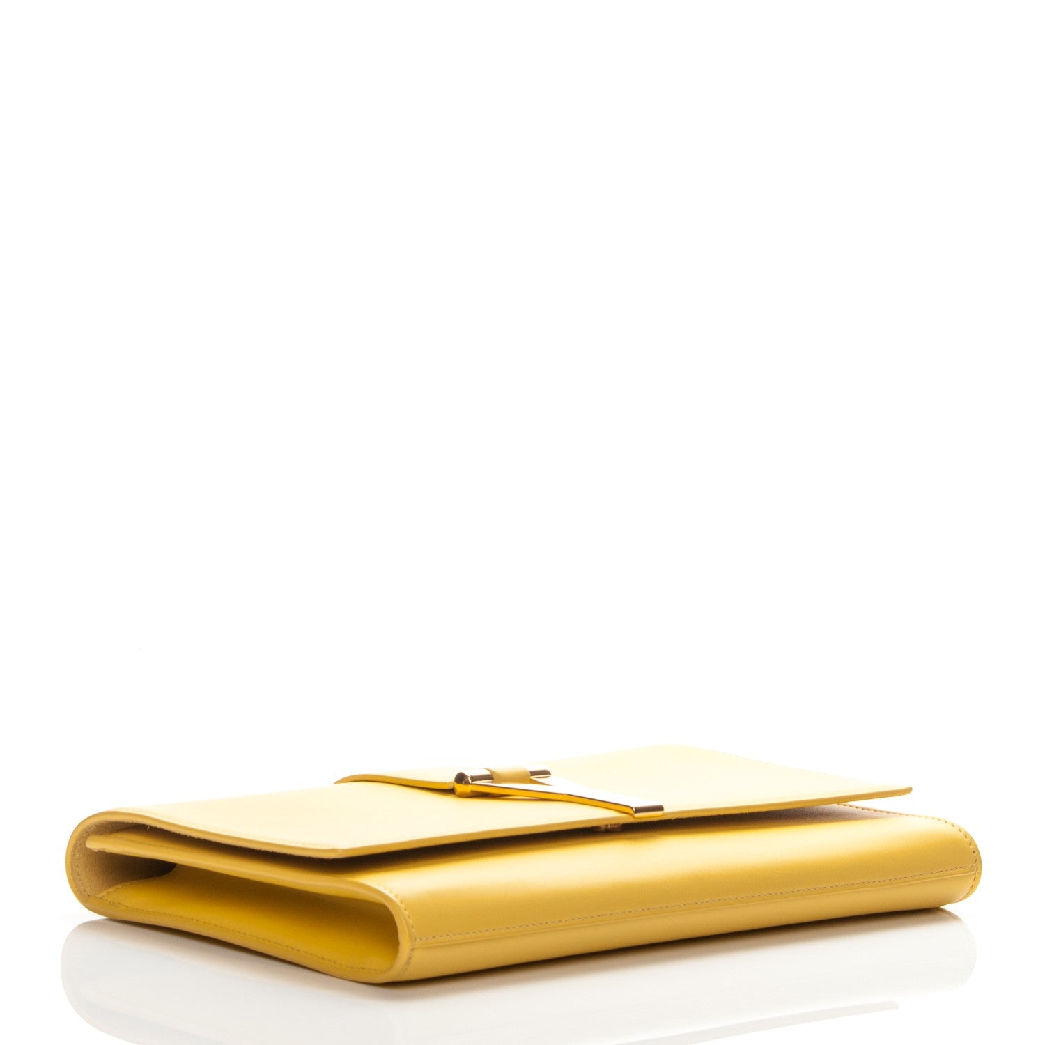 Saint Laurent Calfskin Classic Y Ligne Clutch Soleil 4 of 8