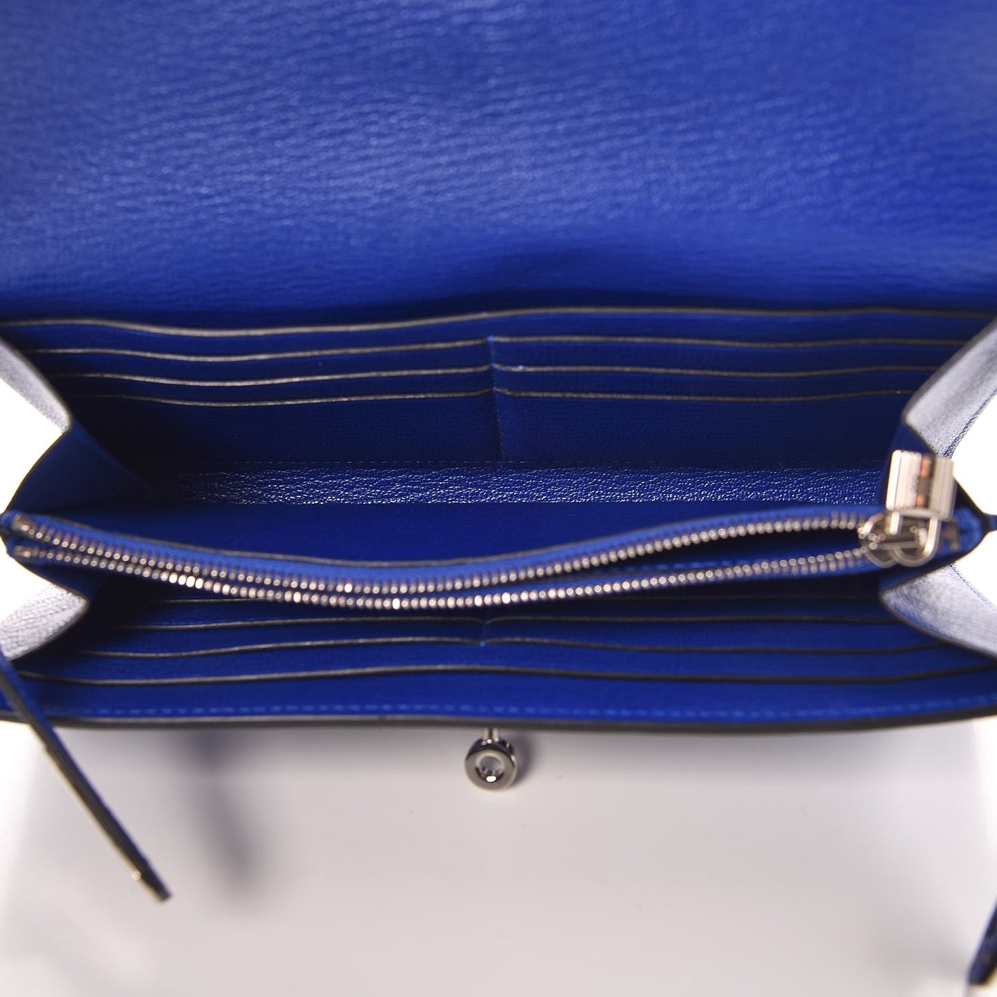 Chevre Mysore Kelly Longue Wallet Bleu Electrique