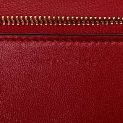 Celine Box Calfskin Medium Classic Box Flap Bag Red 7 of 13