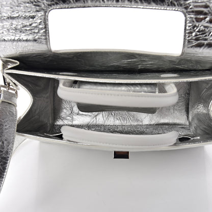 Christian Dior Metallic Calfskin Medium Diorever Flap Silver 5 of 10