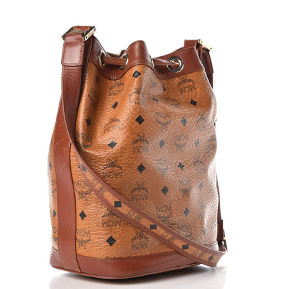 MCM Visetos Drawstring Bag Cognac 3 of 26