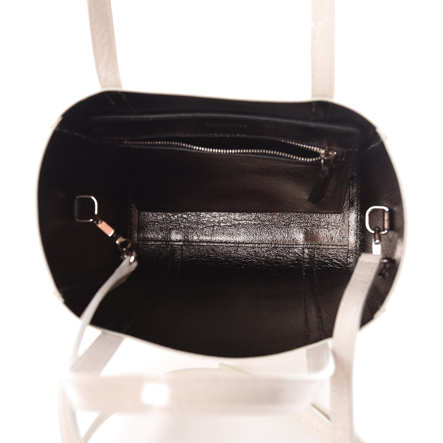 Balenciaga Textured Patent XXS Everyday Tote Oyster Gunmetal 5 of 8