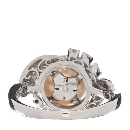 Mikimoto Platinum Diamond Akoya Cultured Pearl 8-8.5mm Cocktail Ring 50 5.25 3 of 6