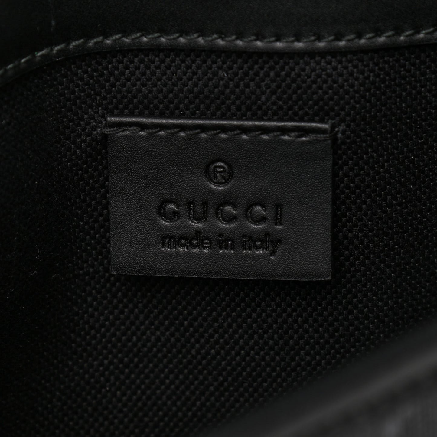 GG Supreme Monogram Web Slim Belt Bag Black Grey