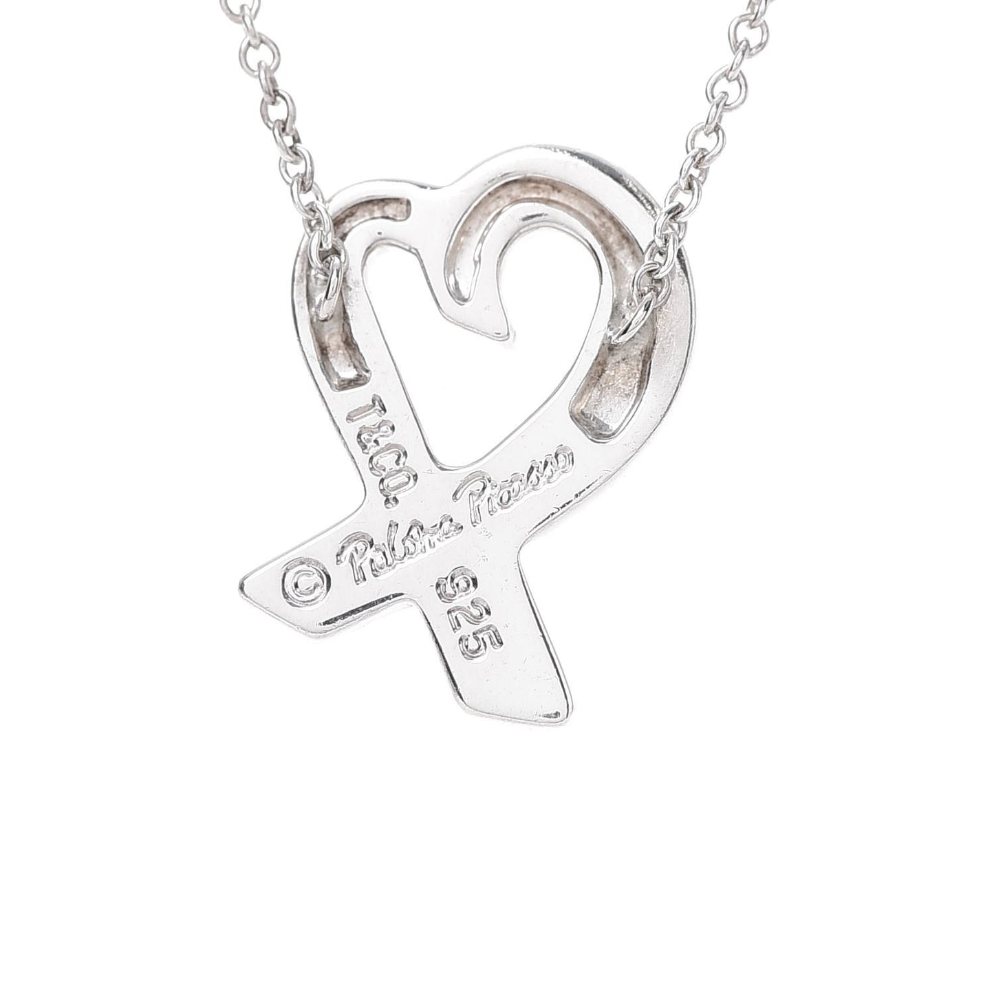 Sterling Silver Small Paloma Picasso Loving Heart Pendant Necklace