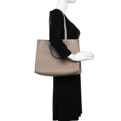 Louis Vuitton Empreinte Monogram Giant Onthego MM Tourterelle 2 of 11