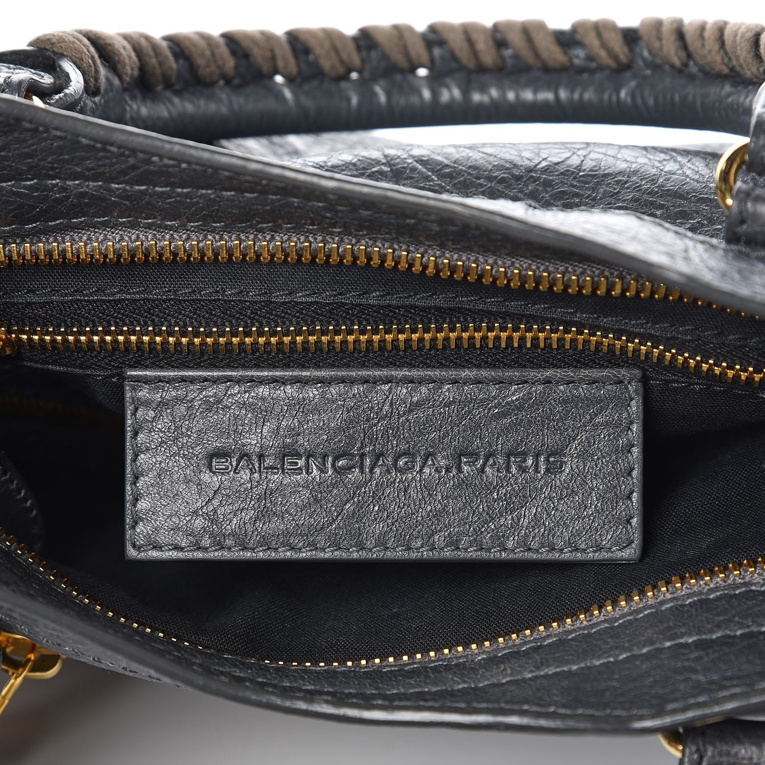 Balenciaga Agneau Giant 12 Gold Hardware Mini City Gris Tarmac 6 of 9
