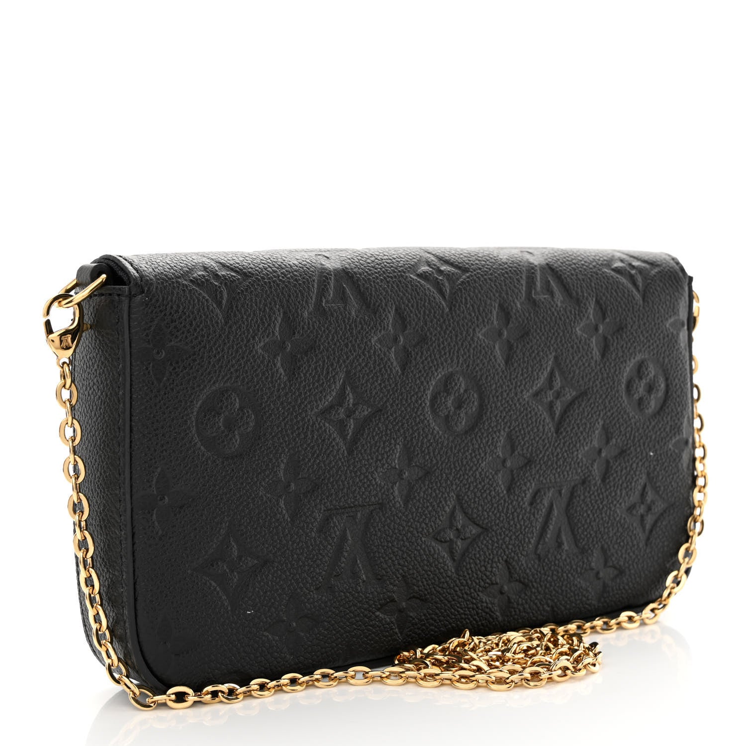Louis Vuitton Empreinte Pochette Felicie Chain Wallet Black 4 of 14