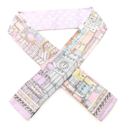 Louis Vuitton Silk Monogram Around The World Bandeau Mauve 1 of 3