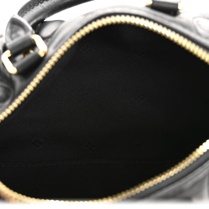 Louis Vuitton Calfskin Bubblegram Papillon BB Black 5 of 12