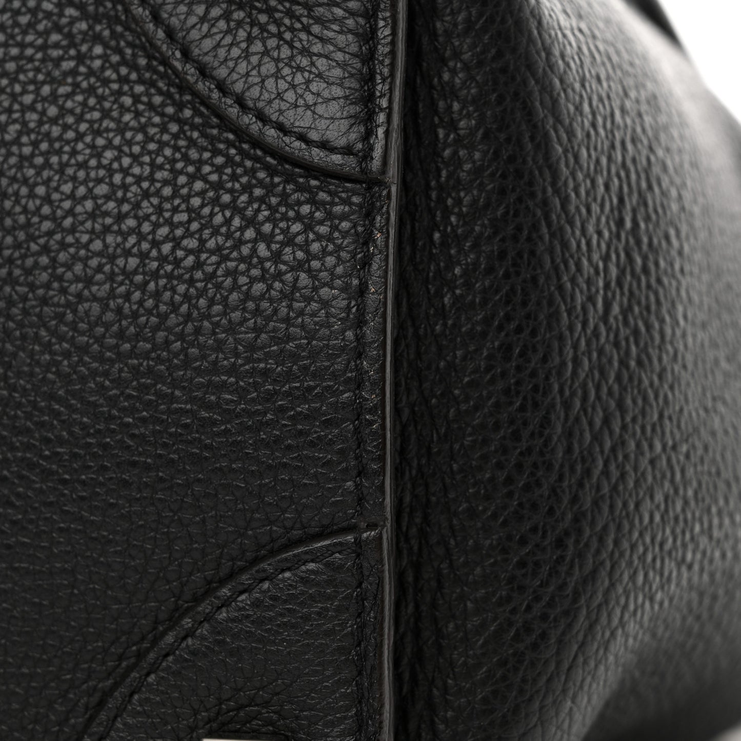 Drummed Calfskin Mini Luggage Black